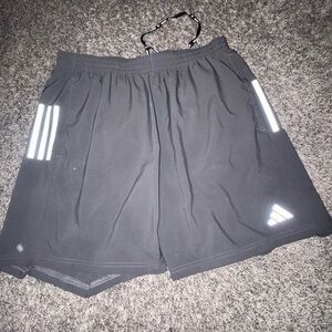 adidas Black Shorts with White Accents